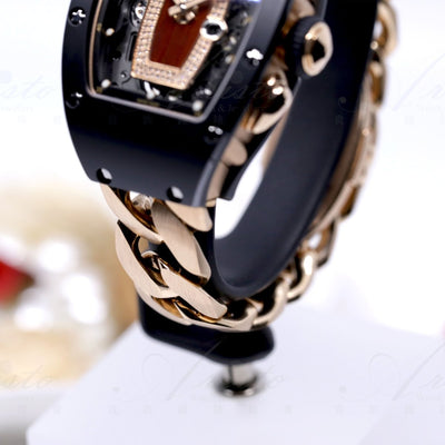 RM037 Black Ceramic RG Bracelet RM037- Aristo Watch & Jewellery