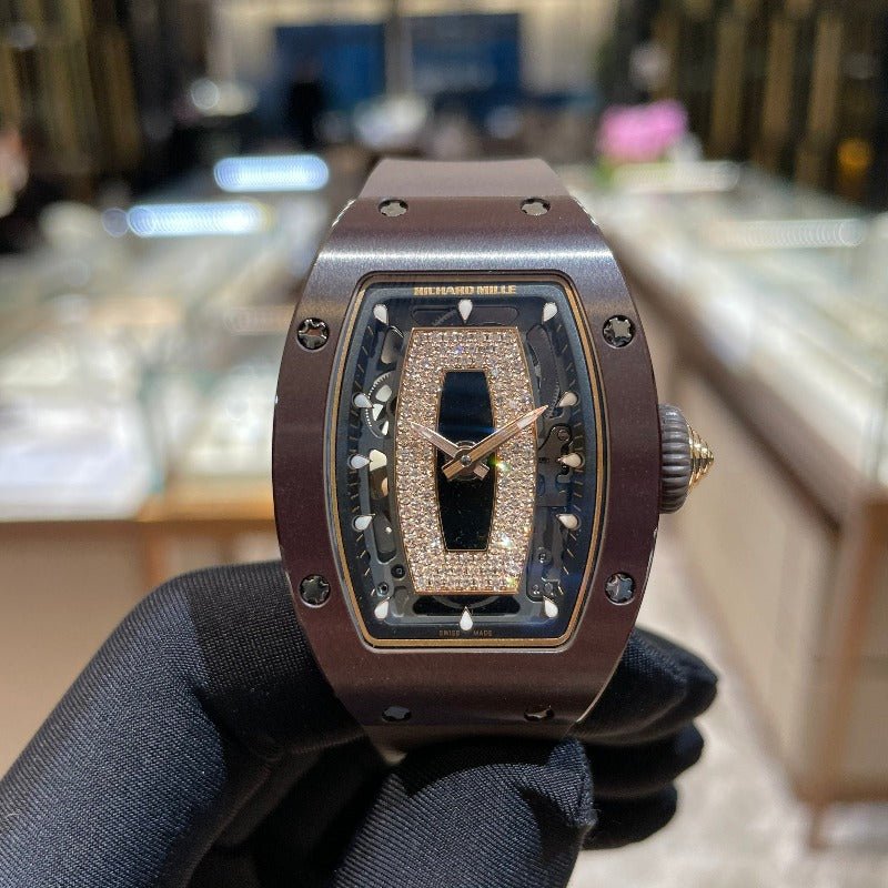 RM07-01 Brown Ceramic Onyx RM07-01- Aristo Watch & Jewellery