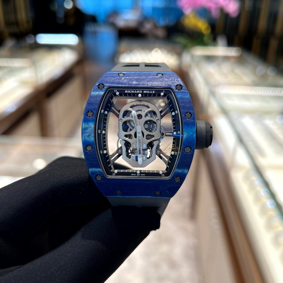 RM52-01 Blue Skull RM52-01- Aristo Watch & Jewellery