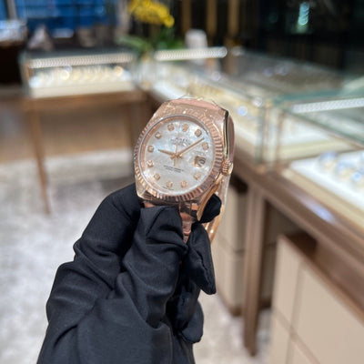 Rolex 116135NG White Datejust- Aristo Watch & Jewellery