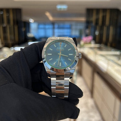 Rolex 116400GV Blue Milgauss- Aristo Watch & Jewellery