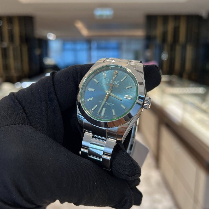 Rolex 116400GV Blue Milgauss- Aristo Watch & Jewellery
