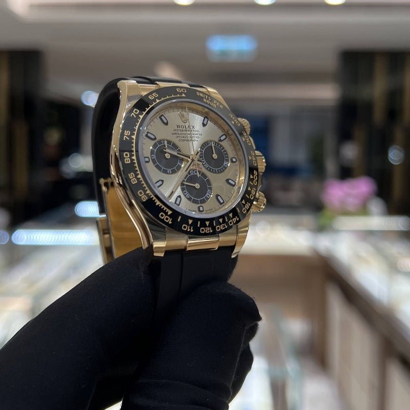 Rolex 116518 Champ Black Daytona- Aristo Watch & Jewellery