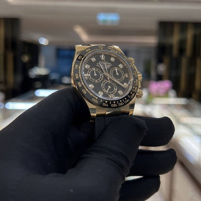Rolex 116518G Black Old Dial Daytona- Aristo Watch & Jewellery