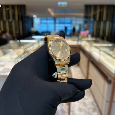 Rolex 118238 Champ Oys Daydate- Aristo Watch & Jewellery
