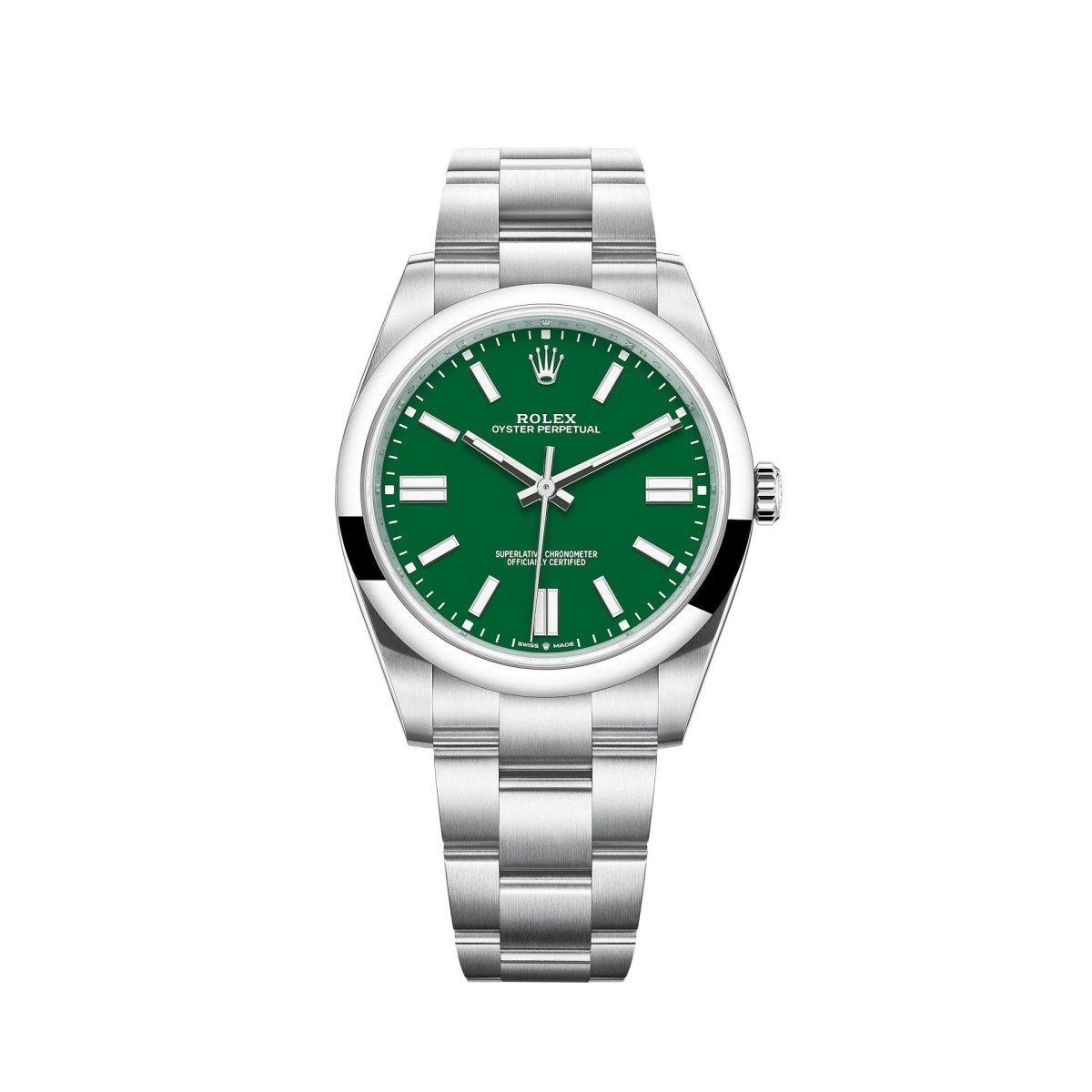 Rolex 124300 Green Oyster Perpertual- Aristo Watch & Jewellery