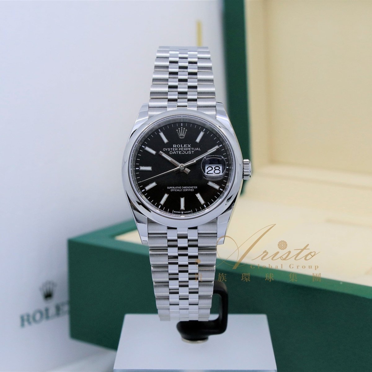 Rolex 126200 Black Jub Datejust- Aristo Watch & Jewellery