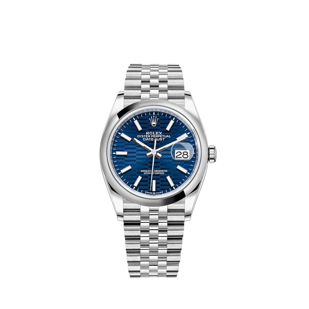 Rolex 126200 Blue Motif Datejust- Aristo Watch & Jewellery