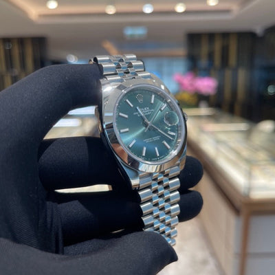 Rolex 126200 Green Jub Datejust- Aristo Watch & Jewellery