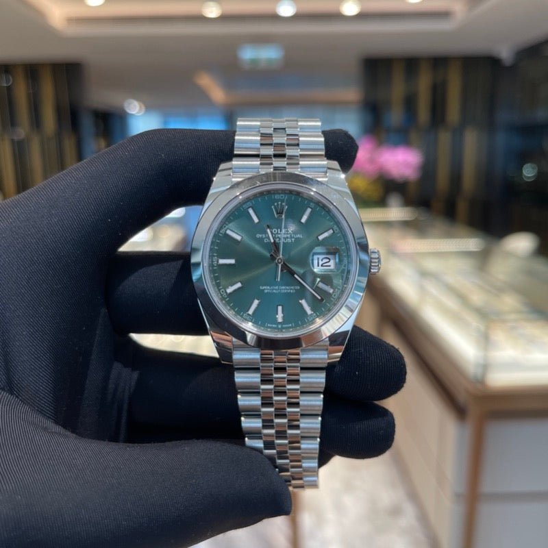 Rolex 126200 Green Jub Datejust- Aristo Watch & Jewellery