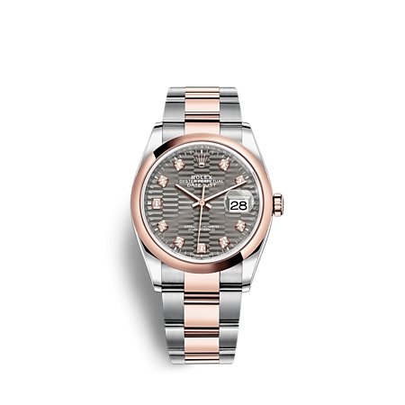 Rolex 126201G Grey Motif Oys Datejust- Aristo Watch & Jewellery
