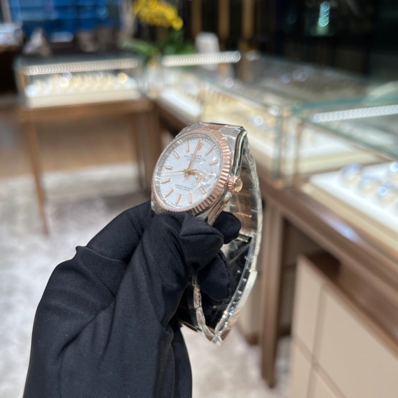 Rolex 126231 White Oys Datejust- Aristo Watch & Jewellery