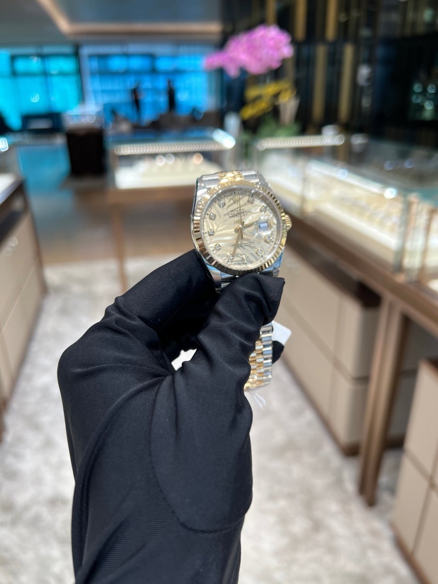 Rolex 126233G Champ Palm Jub Datejust- Aristo Watch & Jewellery