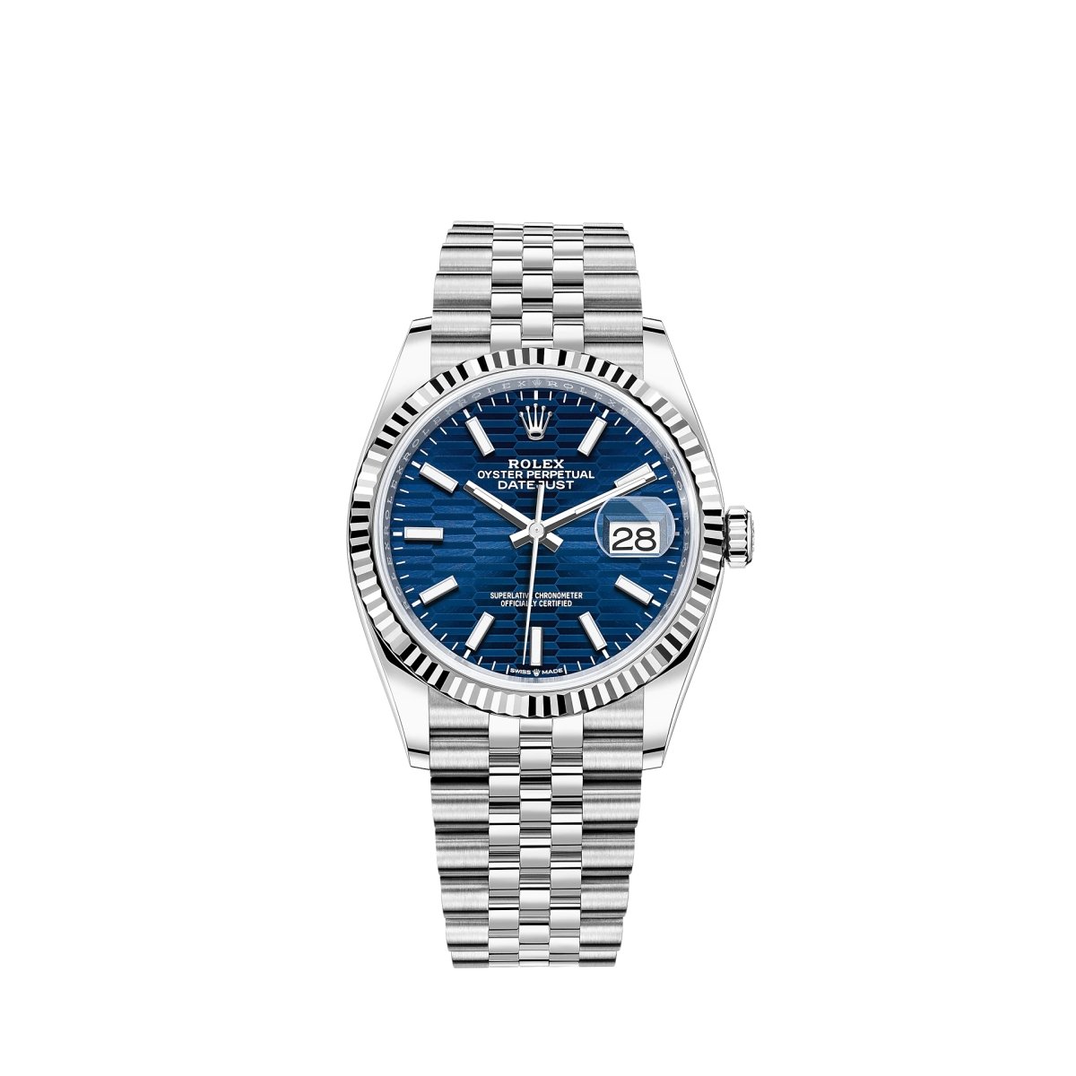 Rolex 126234 Blue Motif Datejust- Aristo Watch & Jewellery