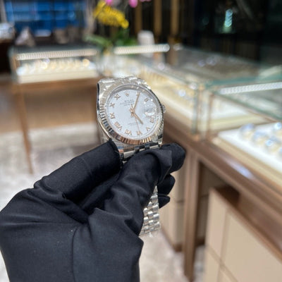 Rolex 126234 White Roma Jub Datejust- Aristo Watch & Jewellery