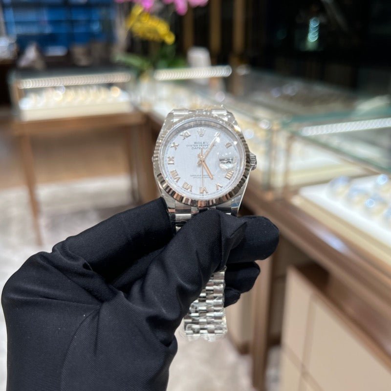 Rolex 126234 White Roma Jub Datejust- Aristo Watch & Jewellery
