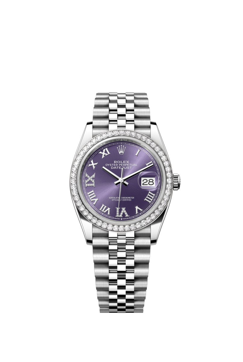 Rolex 126284RBR Purple VIIX Jub Datejust- Aristo Watch & Jewellery