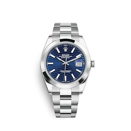 Rolex 126300 Blue Motif Oys Datejust- Aristo Watch & Jewellery