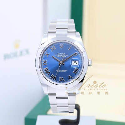 Rolex 126300 Blue Roma Oys Datejust- Aristo Watch & Jewellery