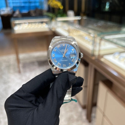 Rolex 126300 Blue Roma Oys Datejust- Aristo Watch & Jewellery