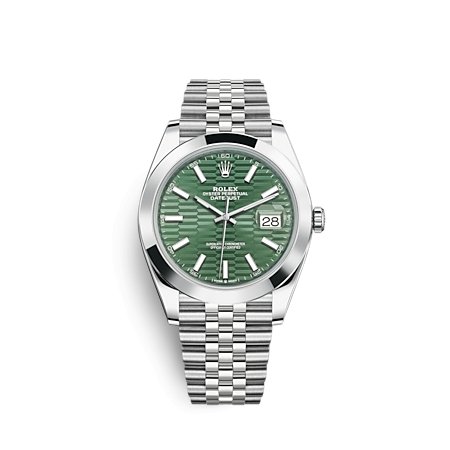 Rolex 126300 Green Motif Jub Datejust- Aristo Watch & Jewellery