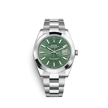 Rolex 126300 Green Motif Oys Datejust- Aristo Watch & Jewellery