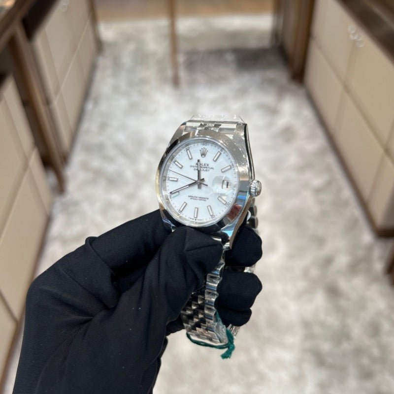 Rolex 126300 White Jub Datejust- Aristo Watch & Jewellery