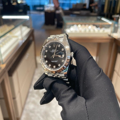 Rolex 126334G Black Jub Datejust- Aristo Watch & Jewellery