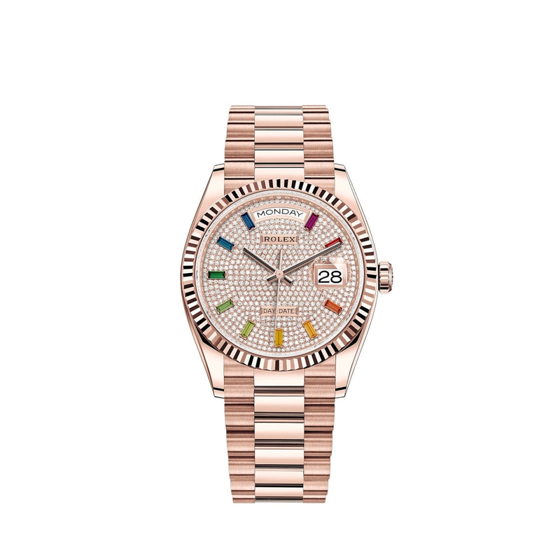 Rolex 128235 Rainbow Daydate- Aristo Watch & Jewellery