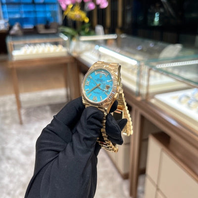 Rolex 128238 Turquoise Day-Date- Aristo Watch & Jewellery