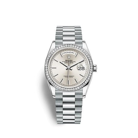 Rolex 128396TBR Silver Index Datejust- Aristo Watch & Jewellery