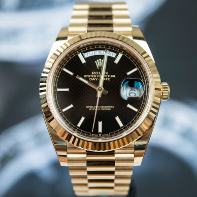 Rolex 228238 Black Daydate- Aristo Watch & Jewellery