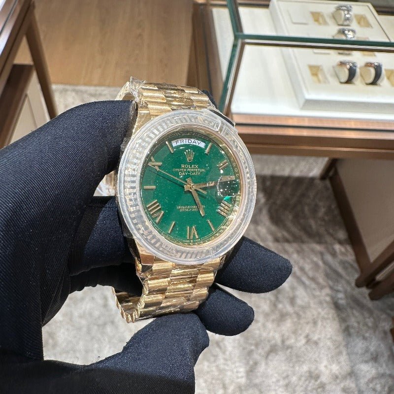 Rolex 228238 Green Daydate- Aristo Watch & Jewellery