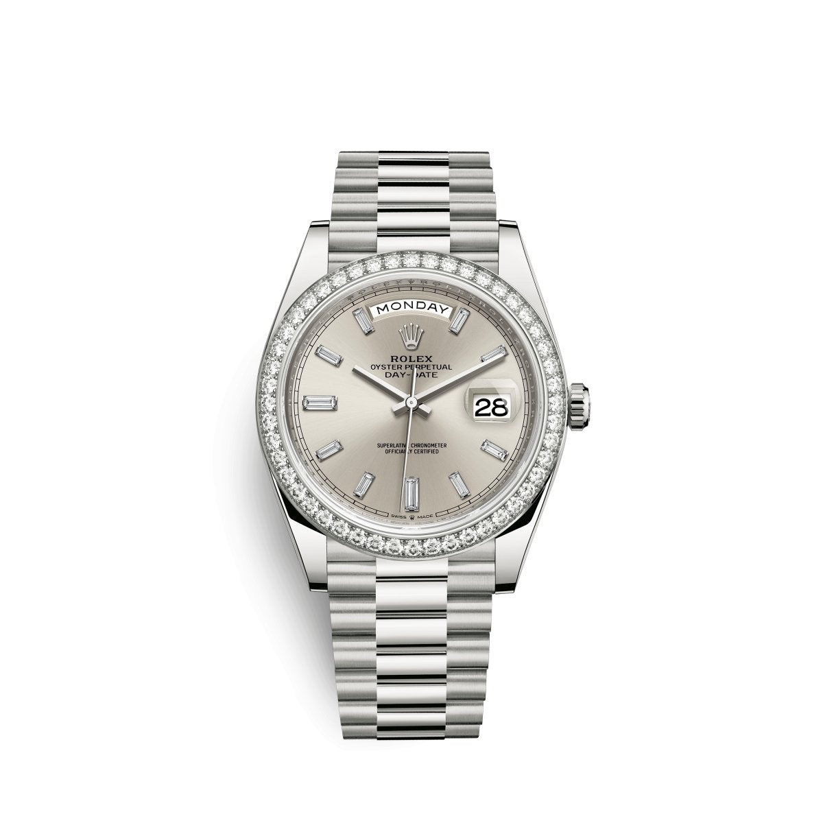 Rolex 228349A Silver Daydate- Aristo Watch & Jewellery