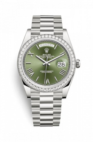 Rolex 228349RBR Green Roman Daydate- Aristo Watch & Jewellery