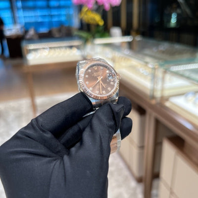 Rolex 278271G Choco Oys Datejust- Aristo Watch & Jewellery