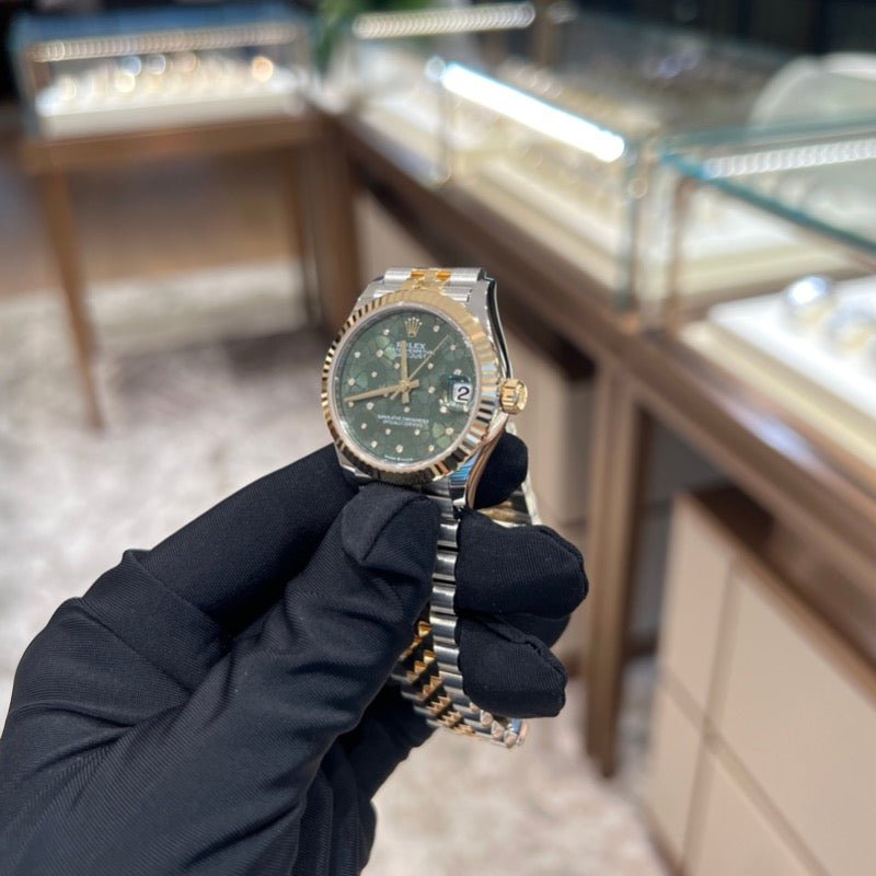 Rolex 278273 Green Floral Jub Datejust- Aristo Watch & Jewellery