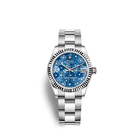 Rolex 278274 Blue Floral Oys Datejust- Aristo Watch & Jewellery