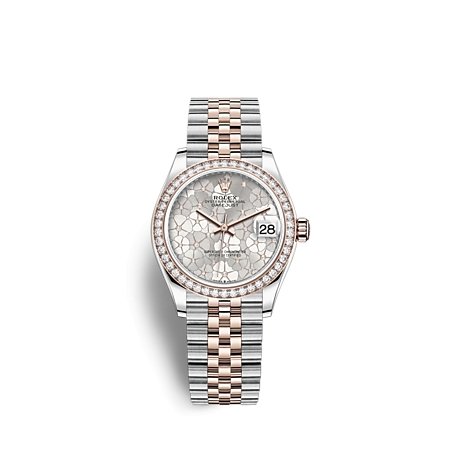 Rolex 278381RBR Silver Floral Jub Datejust- Aristo Watch & Jewellery