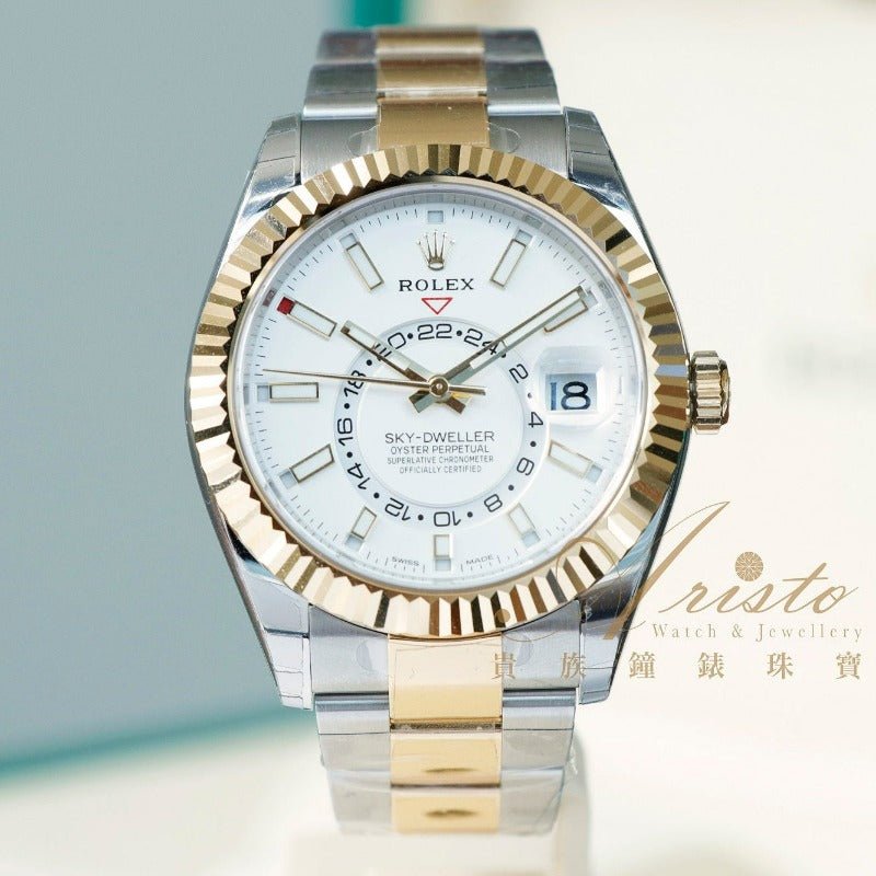Rolex 326933 White Oys Sky Dweller- Aristo Watch & Jewellery