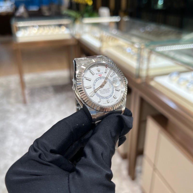 Rolex 326934 White Oys Sky Dweller- Aristo Watch & Jewellery