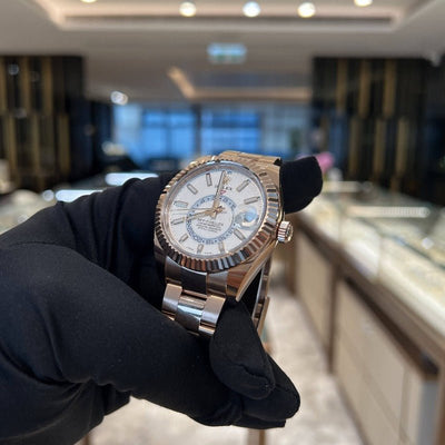 Rolex 326935 White Sky Dweller- Aristo Watch & Jewellery