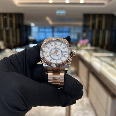 Rolex 326935 White Sky Dweller- Aristo Watch & Jewellery