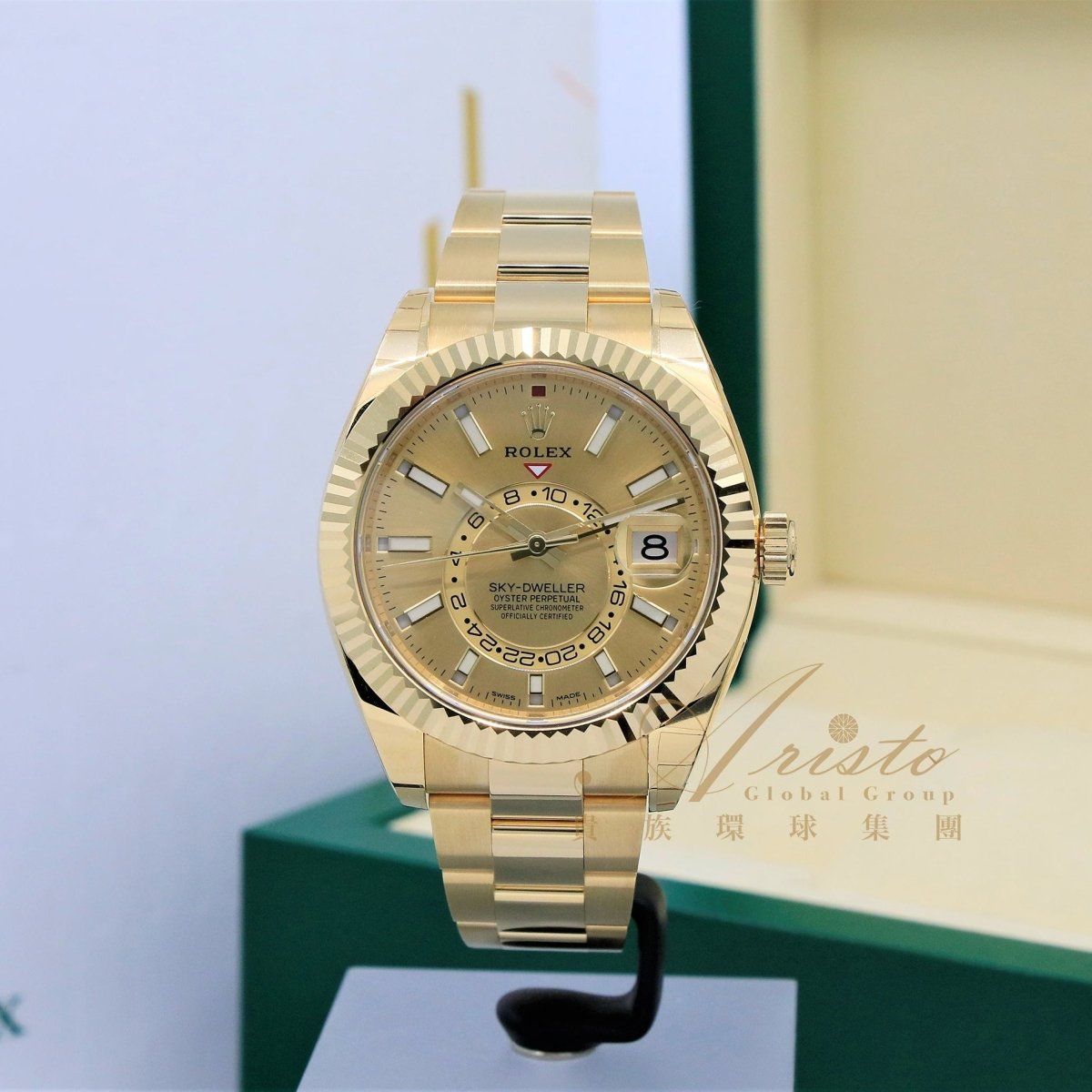 Rolex 326938 Champ Sky Dweller- Aristo Watch & Jewellery