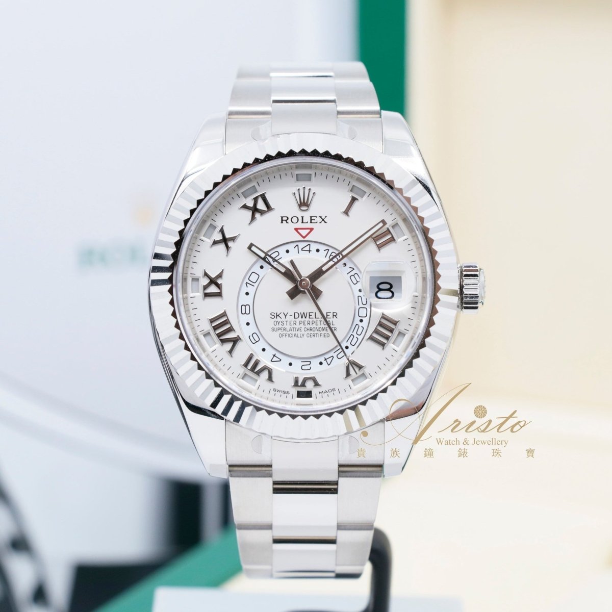 Rolex 326939 White Sky Dweller- Aristo Watch & Jewellery